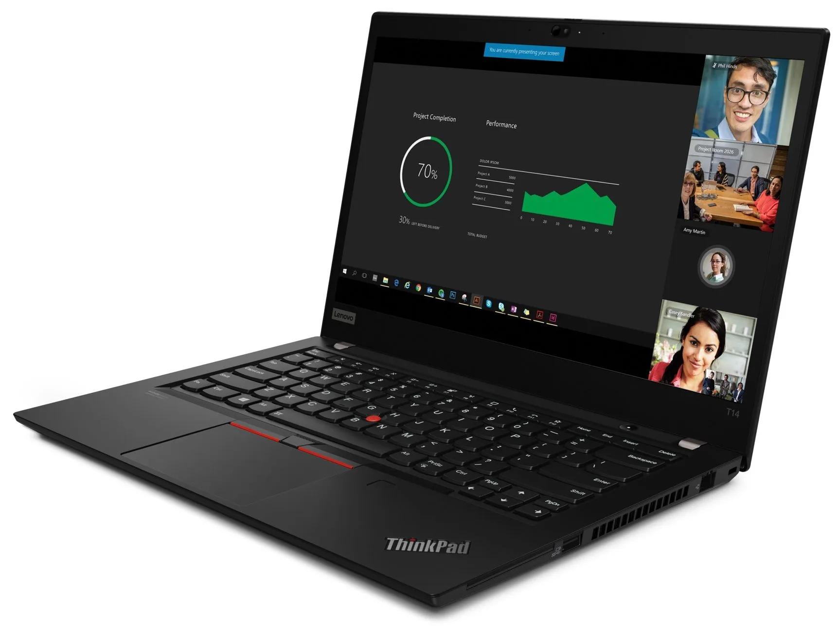 Lenovo ThinkPad T14 Gen 2 keyboard and display Full HD refurbished | RenewedDubai UAE